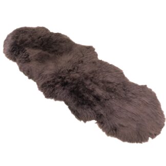 Longwool Double Chocolate Sheepskin rug 210cm long