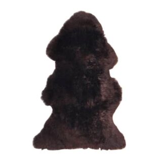 CHOCOLATE longwool Lambskin hide