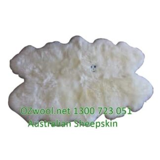 Premium Ivory Quad Longwool Sheepskin