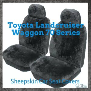Landcruiser Waggon 70 series sheepskin seat cover