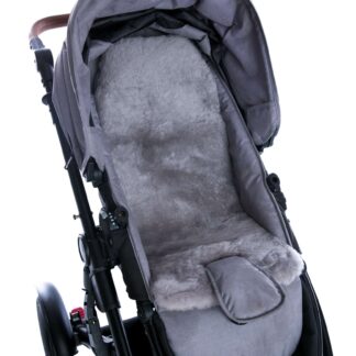 Sheepskin Pram Rug Mid Grey Ash grey