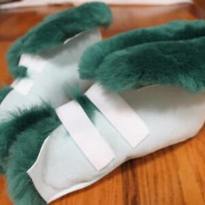 Australian made OZwool Open toe medical sheepskin slippers