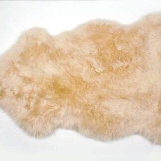 Wheat Longwool Lambskin - light brown coloured sheepskin