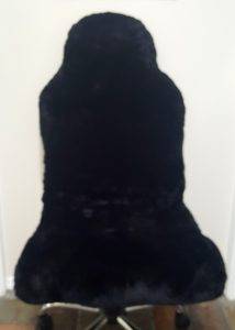 black shortwool seat throwover