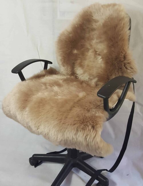 Natural Sheepskin Chair covers - Sheepskin Seat Covers Sheepskin Office and Lounge Chair covers
