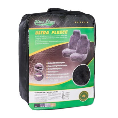 Universal Fit Black Sheepskin car seat cover