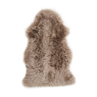 Mushroom Long Wool Lambskin - #1 Soft Brown Coloured Long Wool Sheepskin – Soft Australian Lambskin Rug