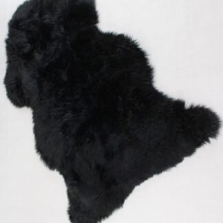 Black Longwool Lambskin hide