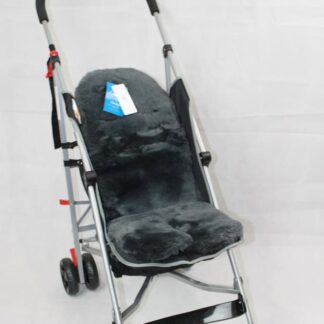 Charcoal Lambskin Stroller Liner