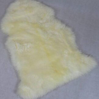 Premium White Extra Large Ivory Longwool Lambskin