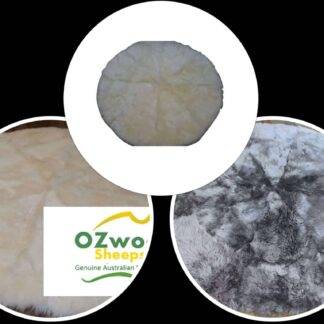 Round Lambskin Carpet Mats