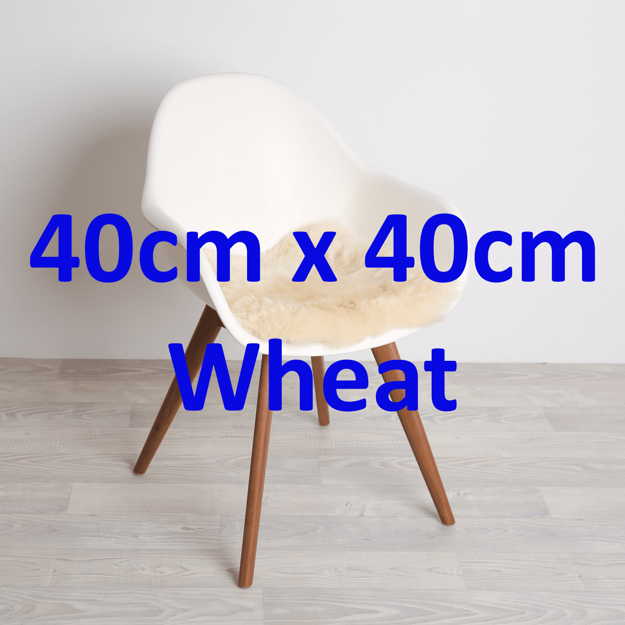 Wheat Long Wool Flat Cushion 40cm x 40cm